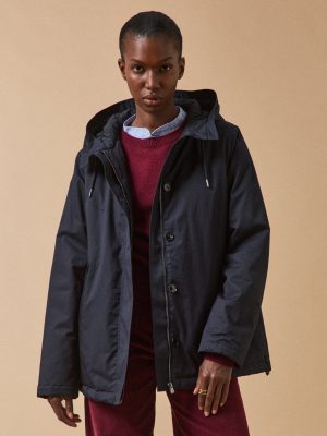 Women's supple parka with quilted lining