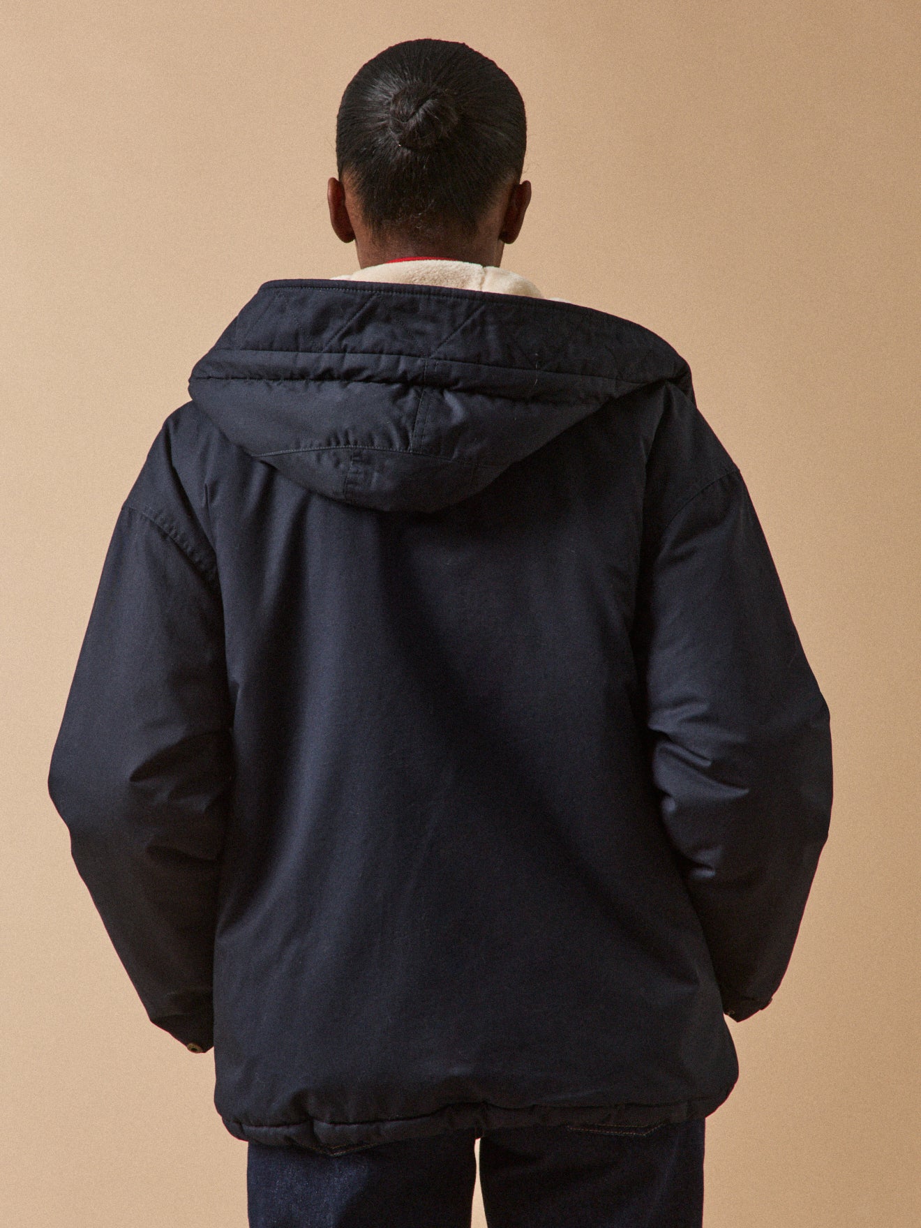 Women's short parka with faux-fur lining - Image 2