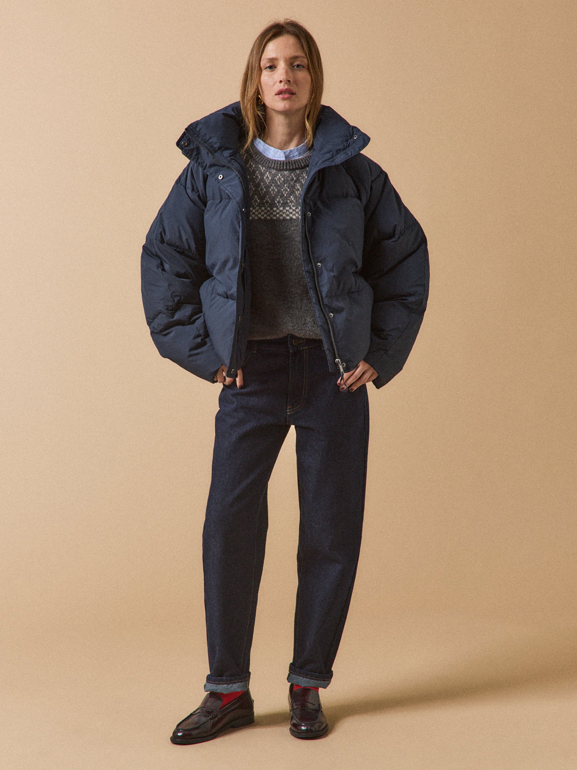 Women's short quilted puffer jacket - Image 7