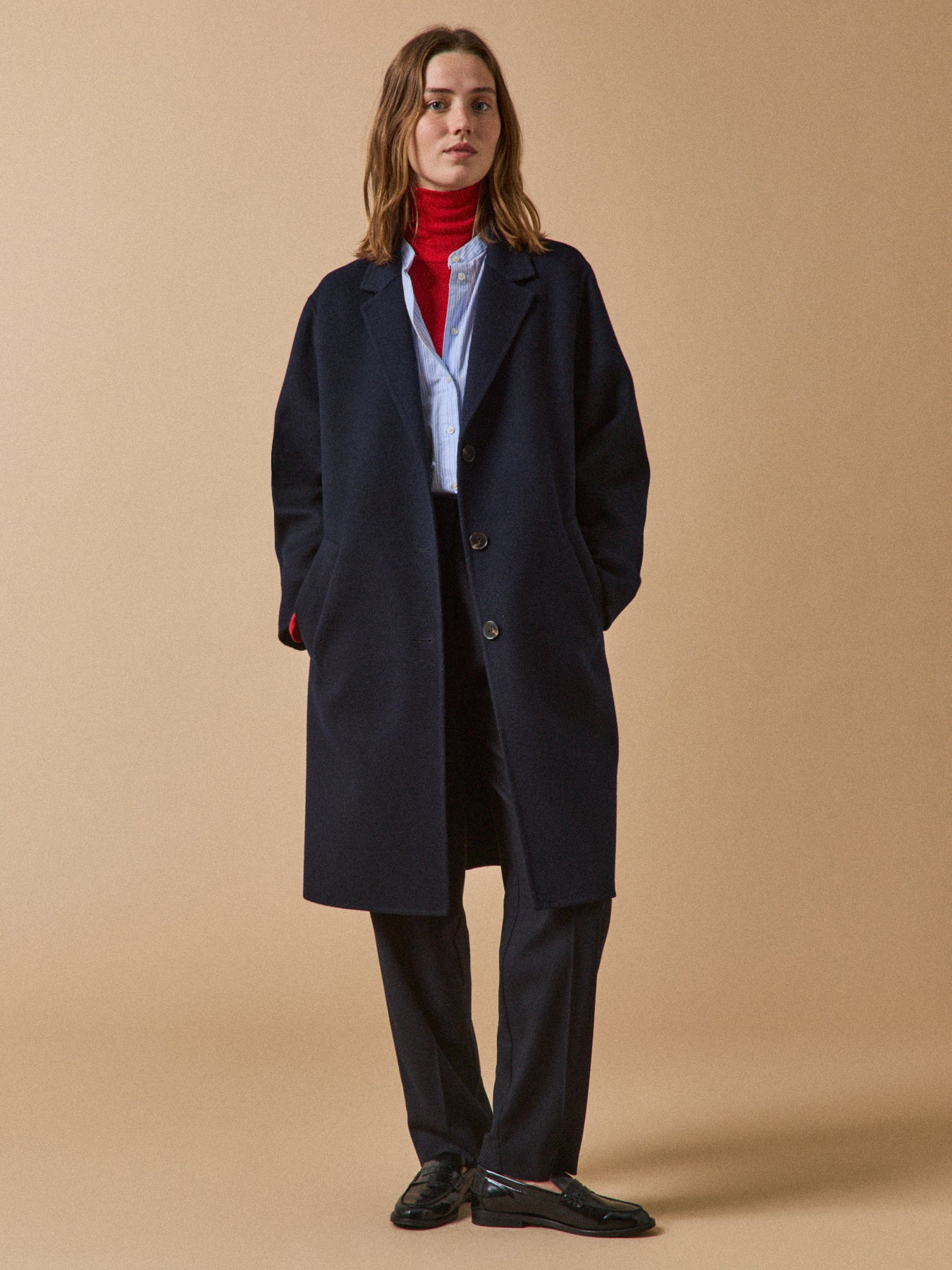 Women's double-sided woolen coat - Image 8