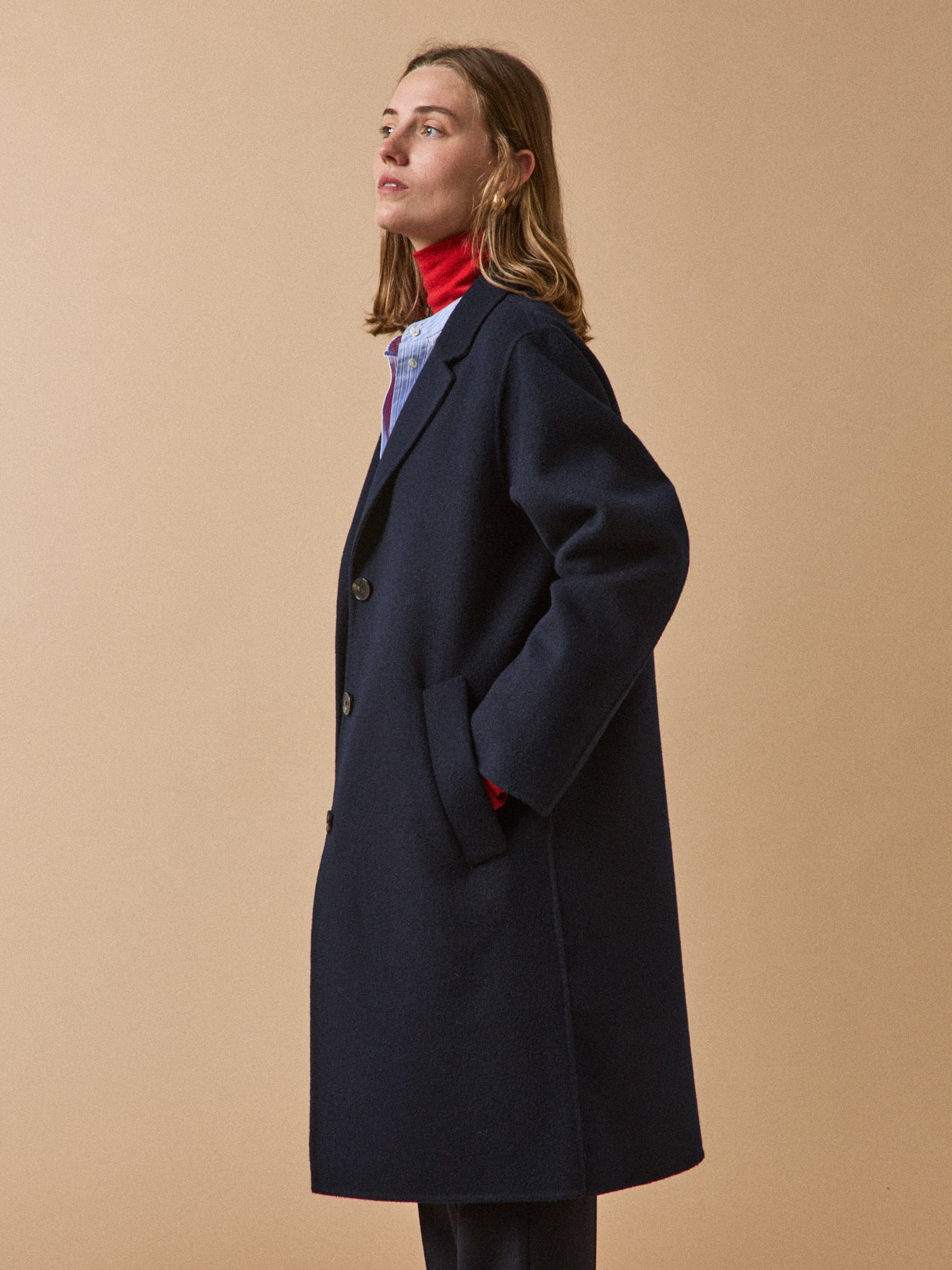 Women's double-sided woolen coat - Image 2