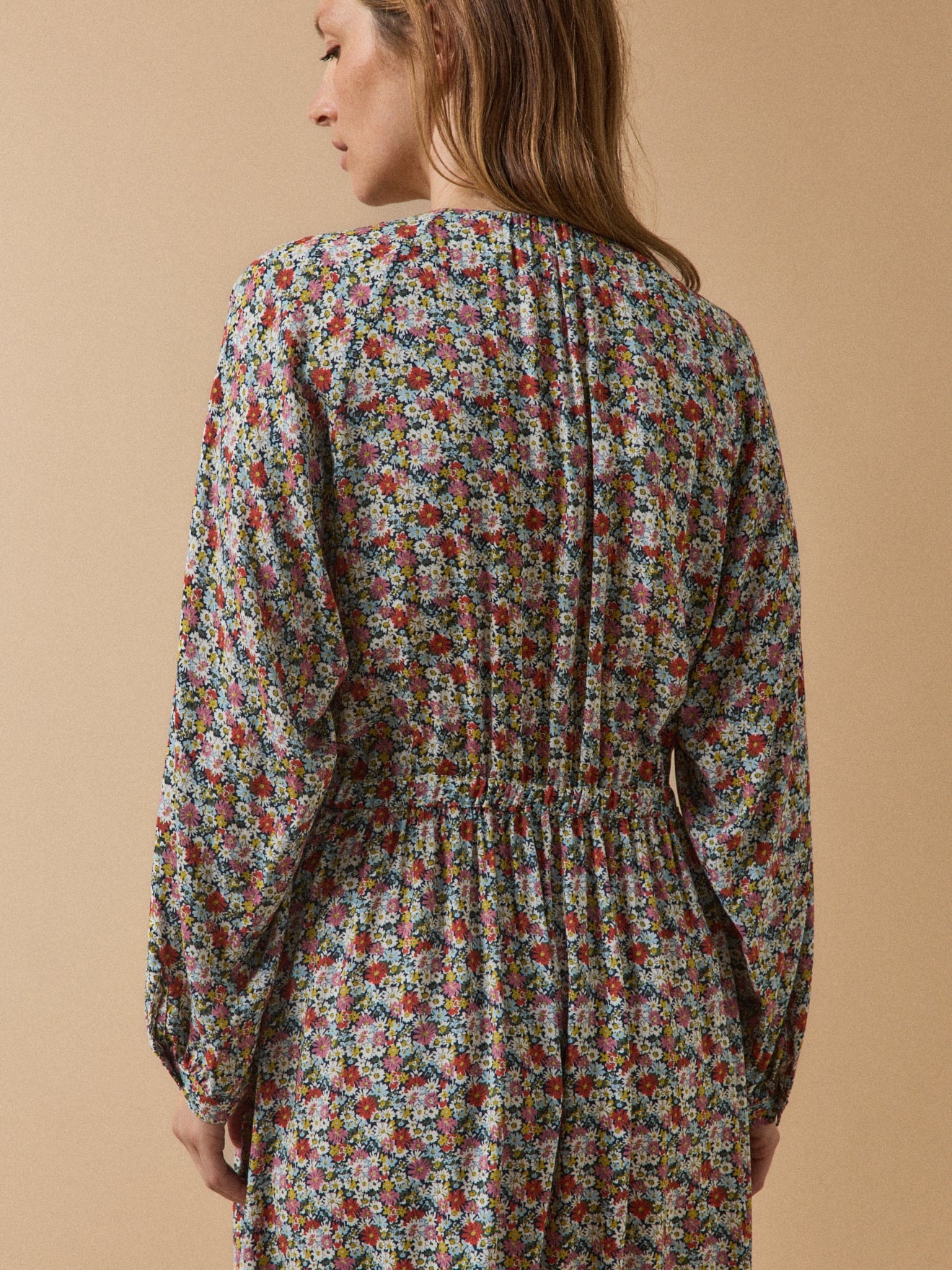 Women's long Libby motif dress made with Liberty fabric - The Limited Collection - Image 3