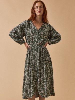 Women's Lilith-print mid-length dress