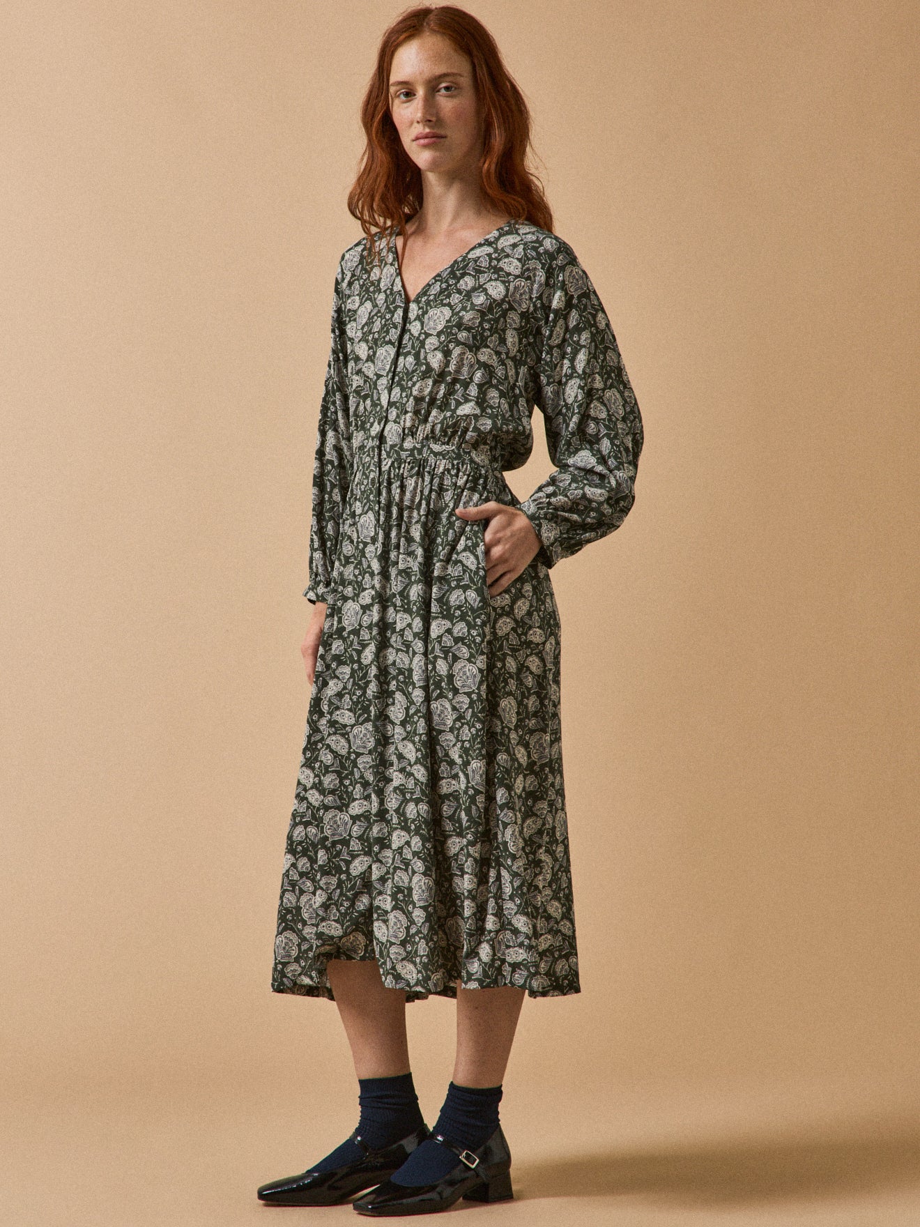 Women's Lilith-print mid-length dress - Image 6