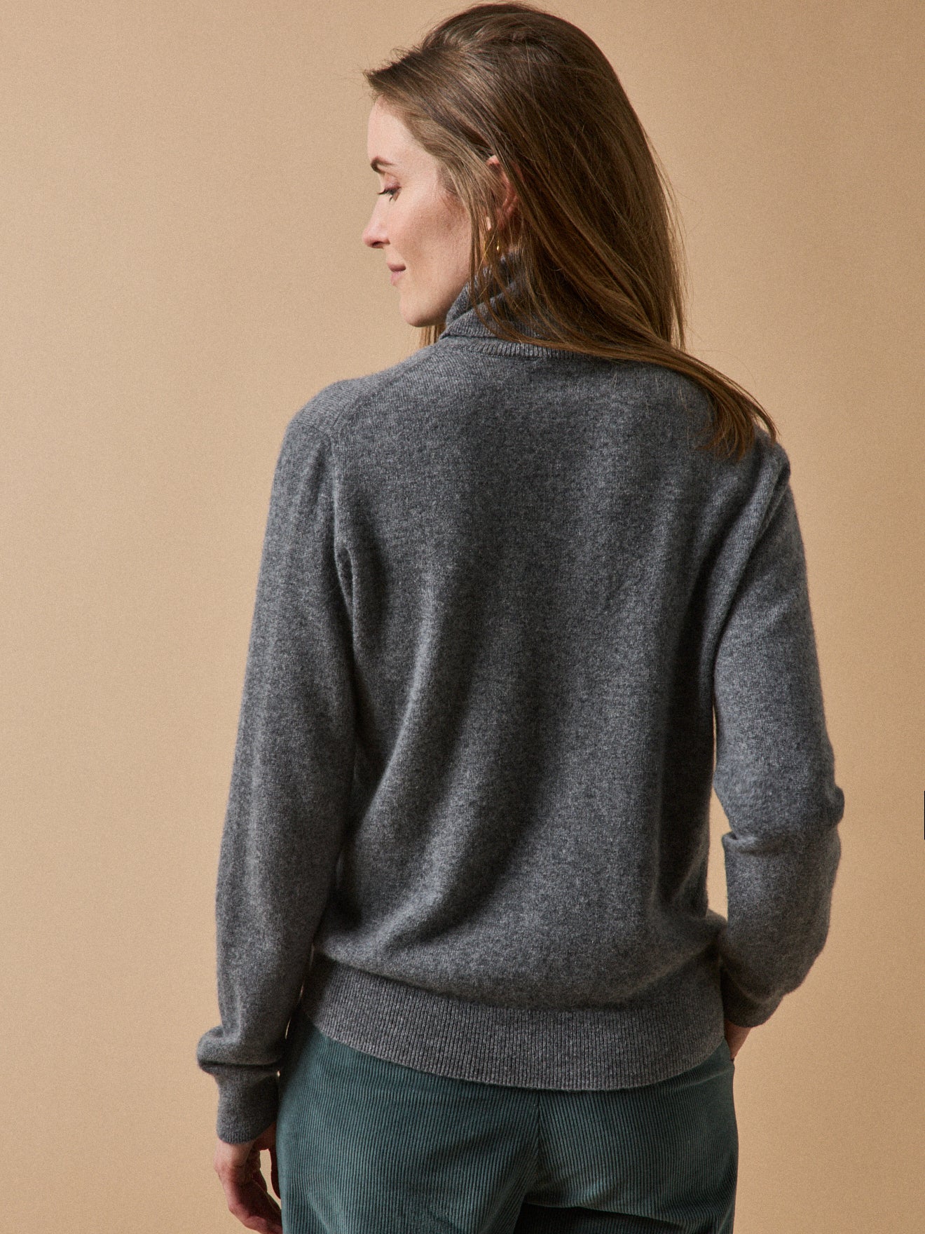 Women's rollneck sweater - The Cashmere Collection - Image 2