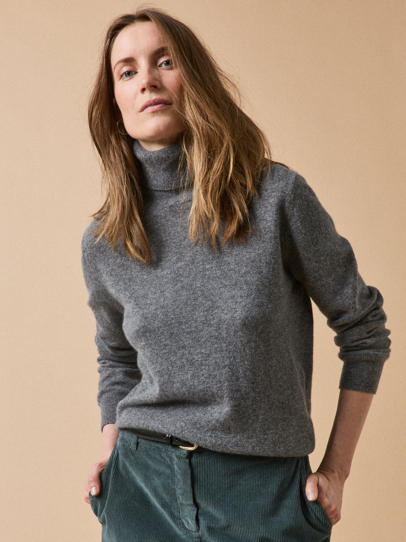 Women's rollneck sweater - The Cashmere Collection