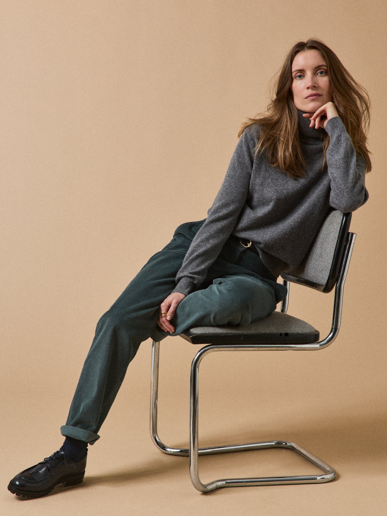Women's rollneck sweater - The Cashmere Collection - Image 4