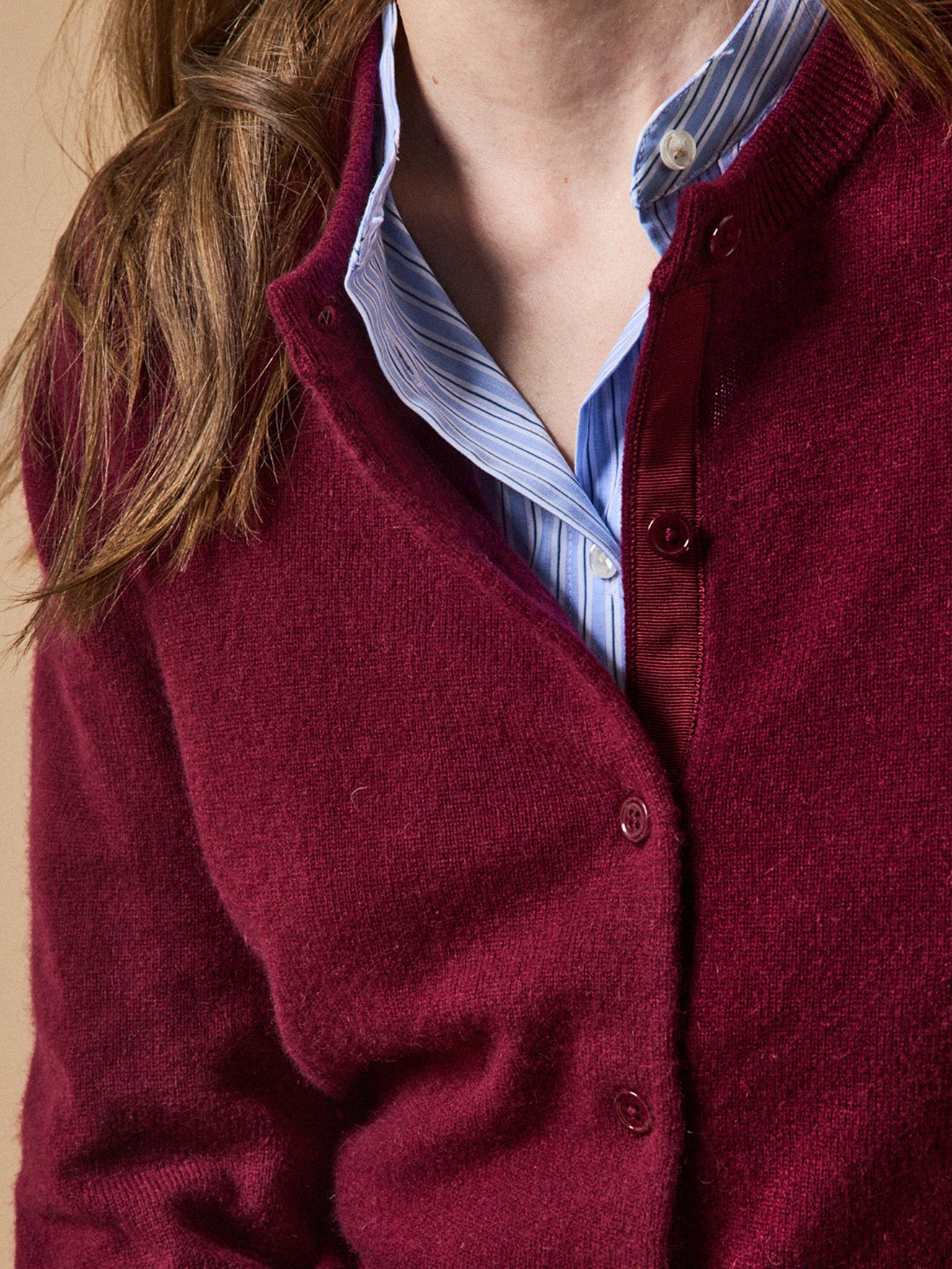 Women's button cardigan - The Cashmere Collection - Image 3