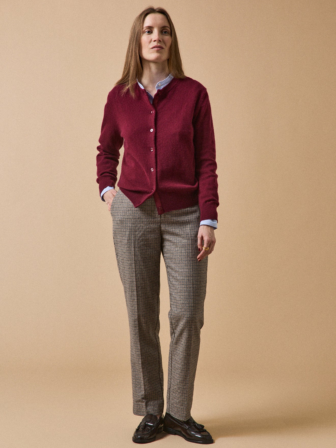 Women's button cardigan - The Cashmere Collection - Image 4