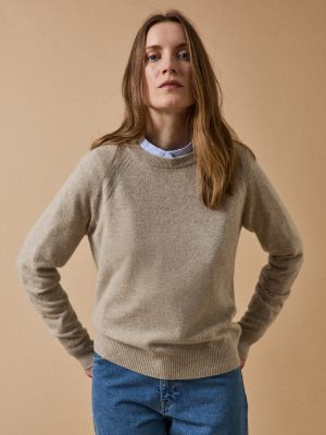 Women's sweater with round neckline - The Cashmere Collection