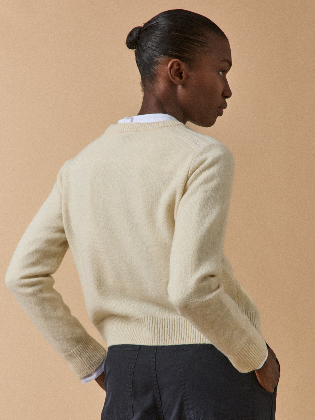 Women's RWS* merino wool button cardigan - Image 2