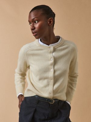 Women's RWS* merino wool button cardigan