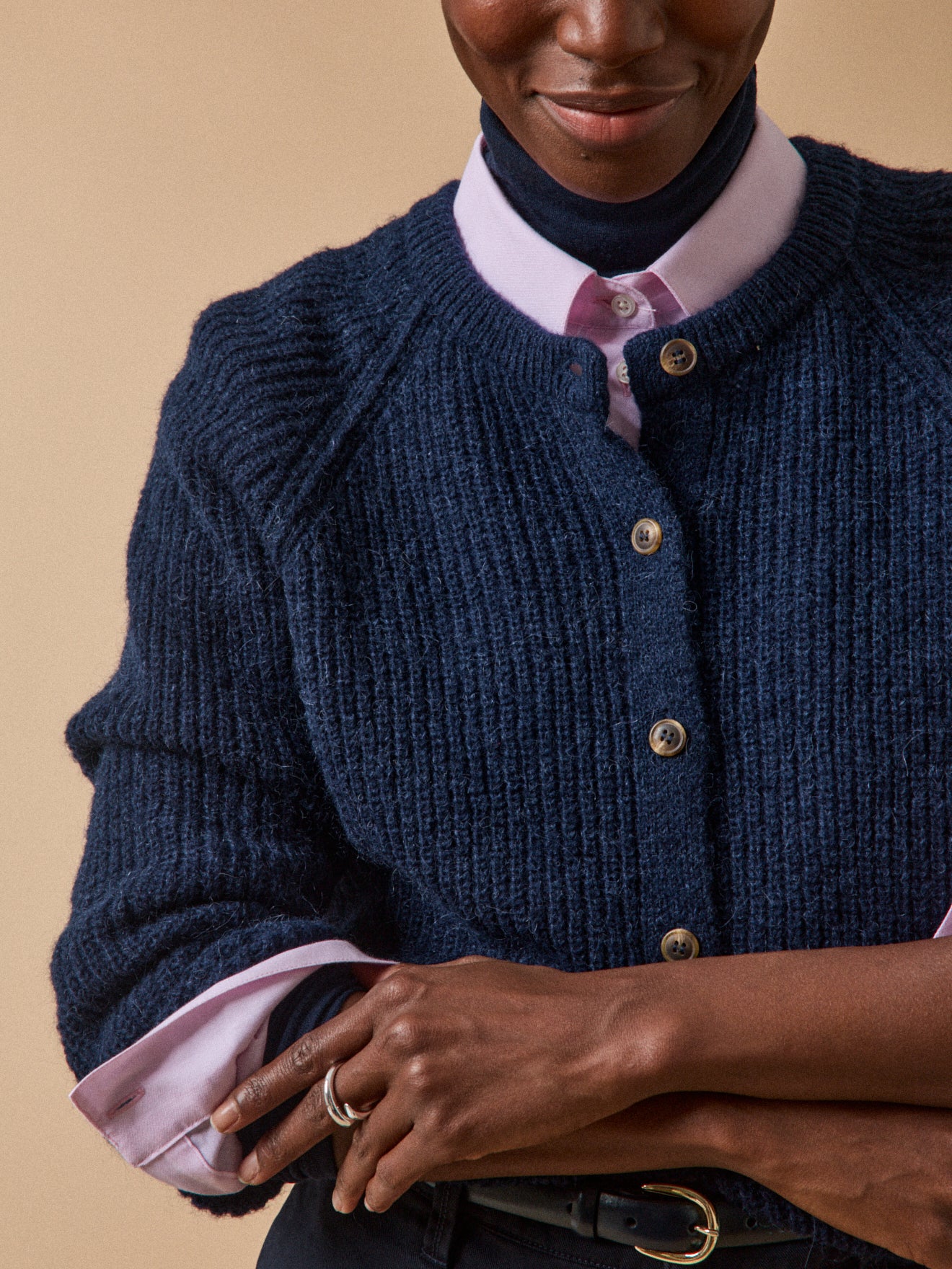 Women's cardigan with wool, alpaca and mohair - Image 3