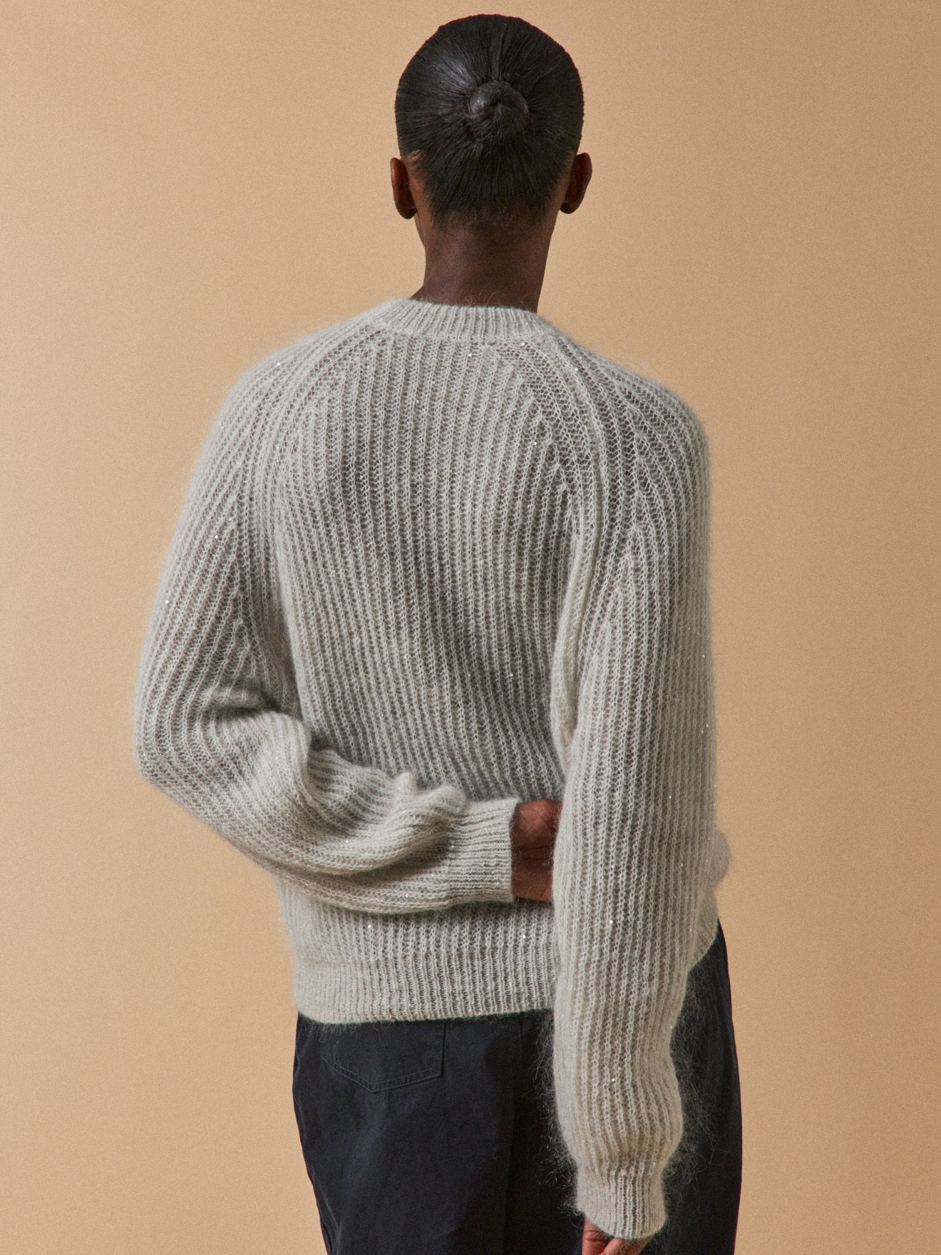 Women's mohair and alpaca sequined sweater - Image 2