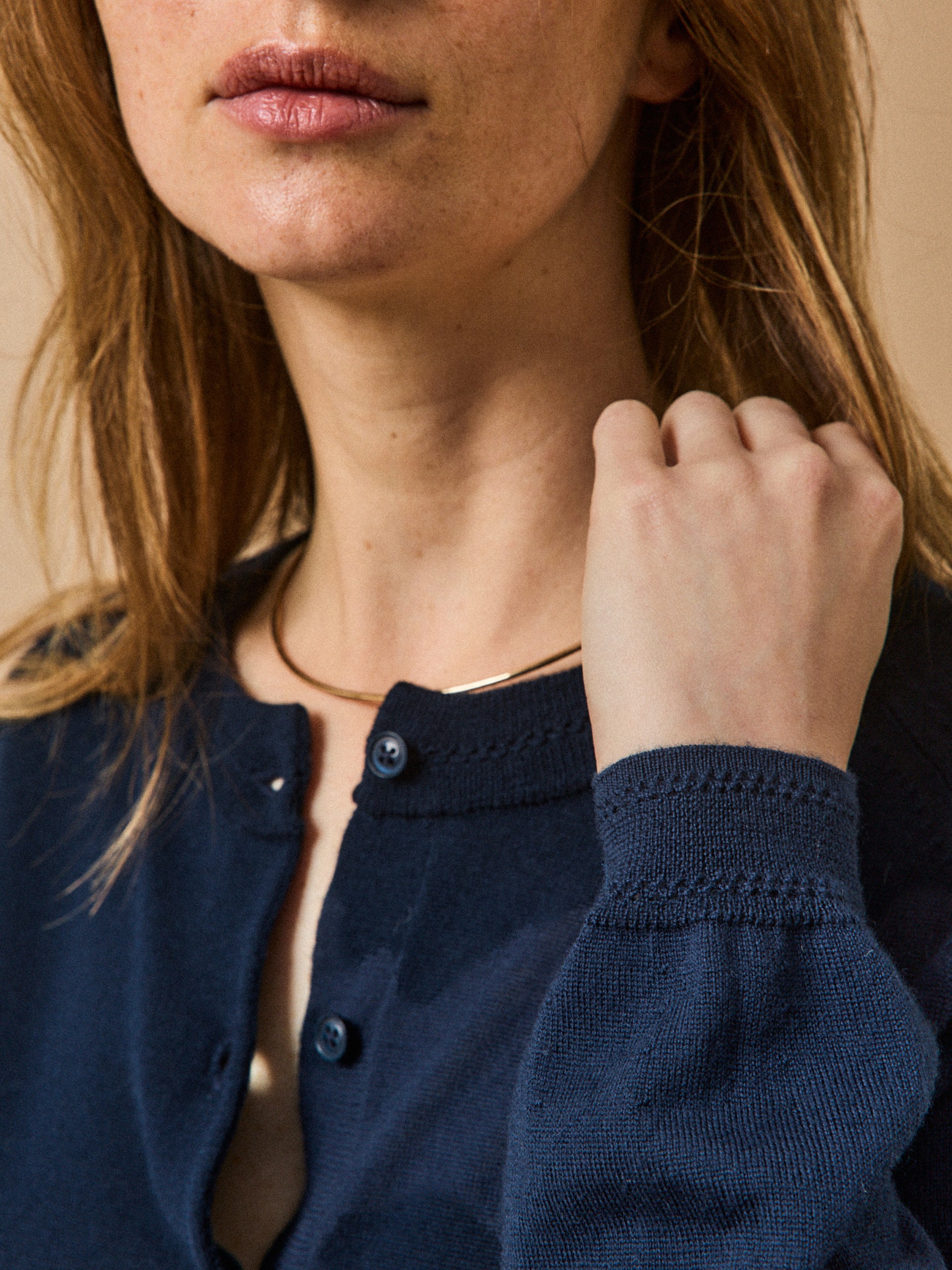 Women's button RWS* merino wool cardigan - Image 3